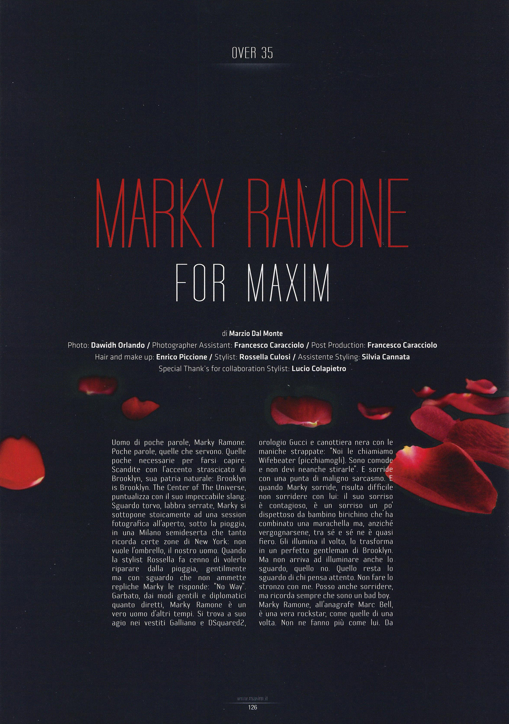 Lucio Colapietro LC Styling Dawidh Orlando Maxim Italia marky Ramone